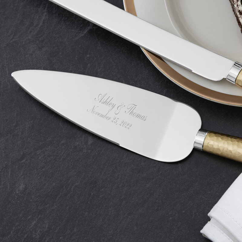 2 Piece Stainless Steel Cake Serving Set, Yes