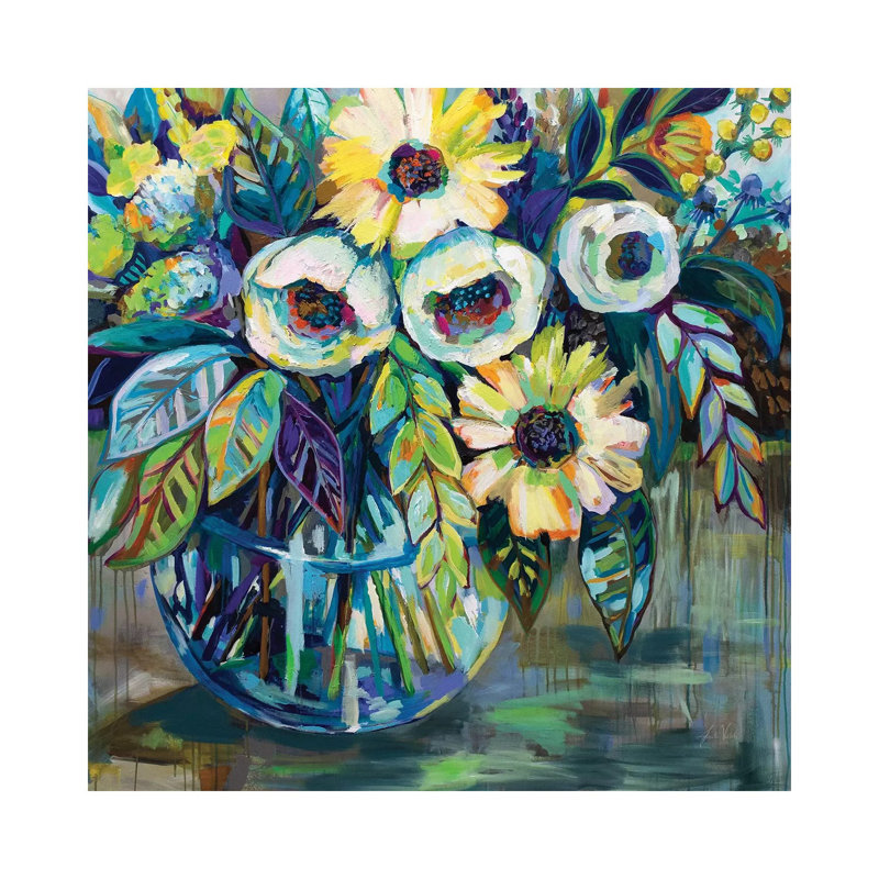 Blue Light by Jeanette Vertentes - Wrapped Canvas Gallery-Wrapped Canvas Giclée, 30.48 cm H x 30.48 cm W