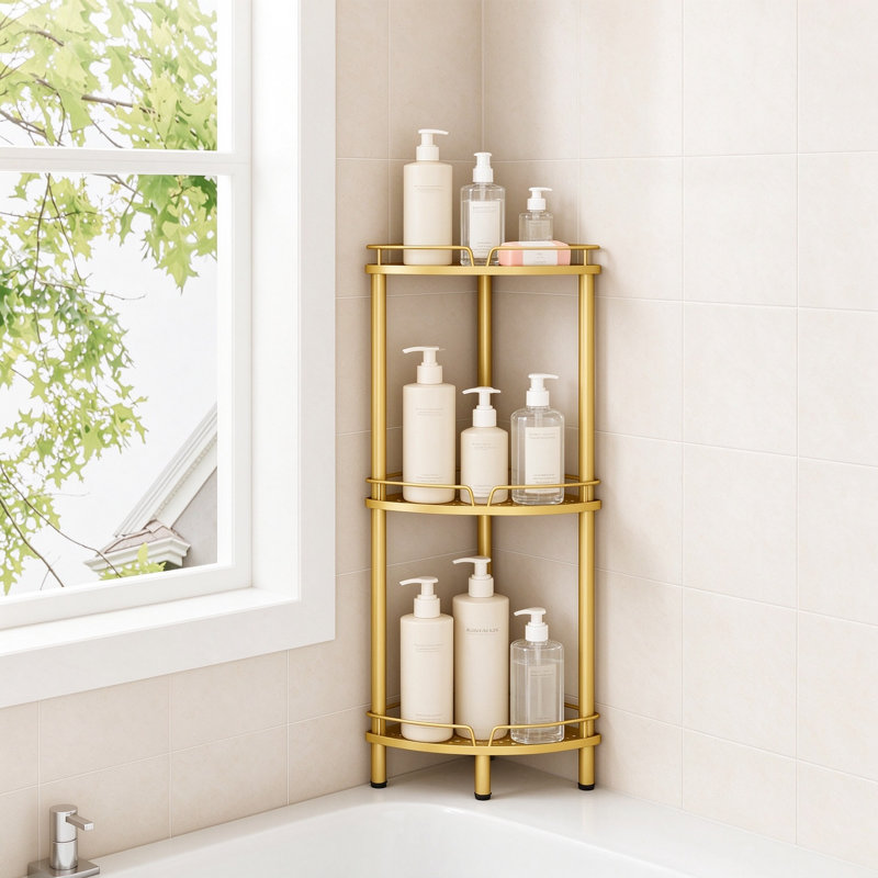 Freestanding Stainless Steel Shower Caddy