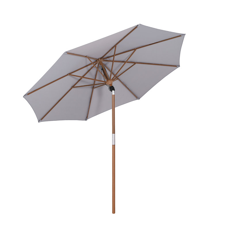 Mckinnon 300cm Market Parasol, Grey