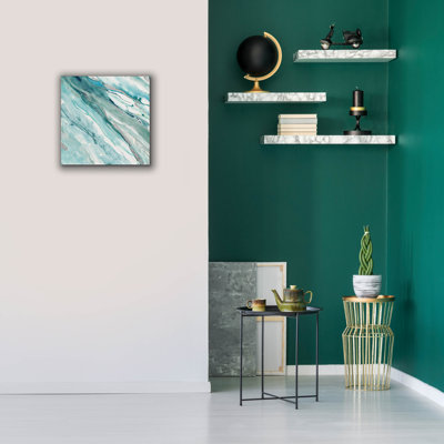 «Silver Springs 2 Blue Green» par Albena Hristova, art mural sur toile