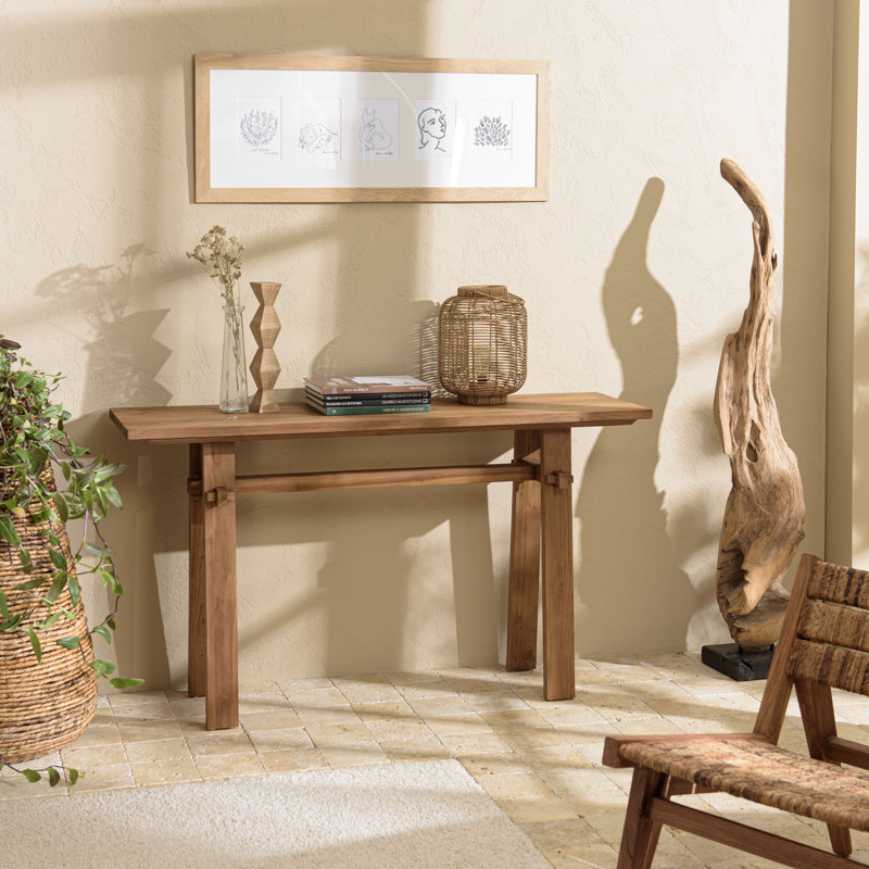 Chardae 140.5cm Solid Wood Console Table