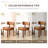 Modern PU Leather Upholstered Side Dining Chair with Curved Back & Solid Wood Legs-916460506