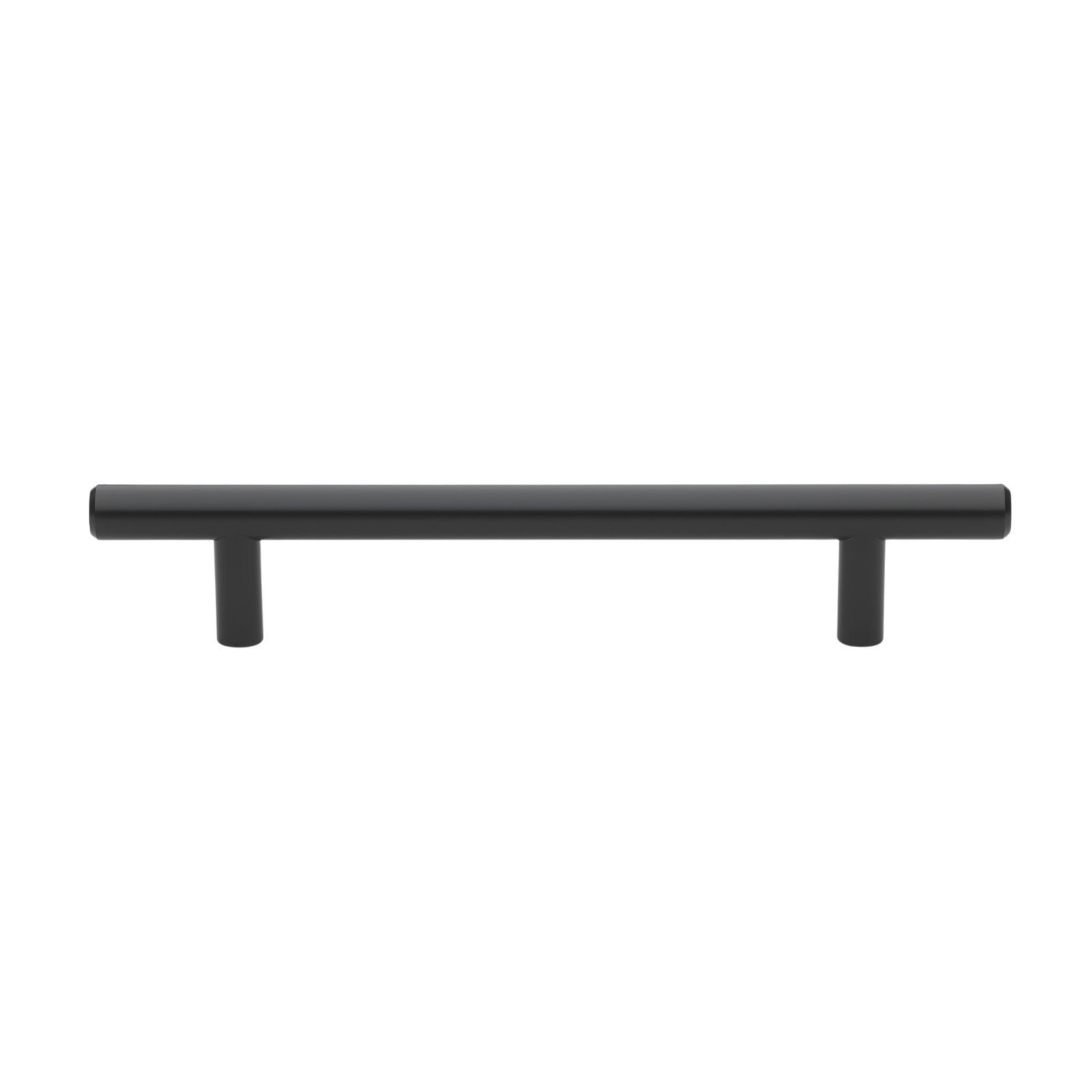 Roman Modern Bar Cabinet Pull, Matte Black, 5 1/16"