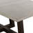 Markham Modern 79" Rectangle Dining Table in Gray Concrete and Dark Gray Oak