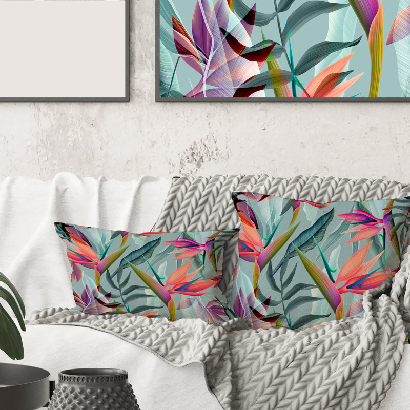 Tropical Flowers VI Rectangular Pillow Cover & Insert