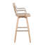 Tabouret de bar pivotant en bois massif-710954647