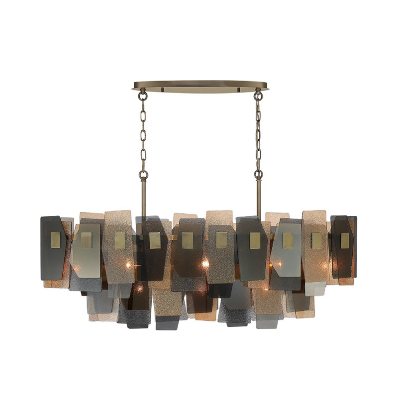 Lustre en bronze 11 lumières Cocolina