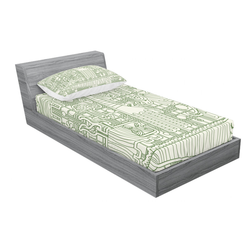 Microfiber Sheet Set, Twin XL Sheet Set + Fitted Sheet + 1 Pillowcase