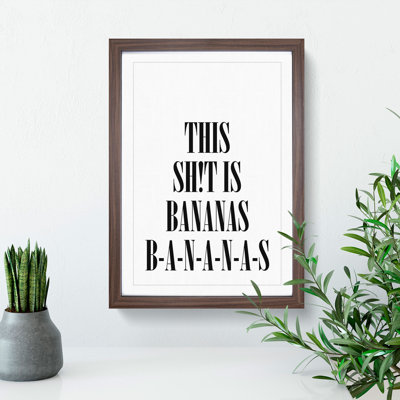Bananas - Picture Frame Typography