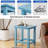 Outdoor HIPS Side Table For Patio Indoor Outdoor Weather - Resistant Adirondack Tables-116554403