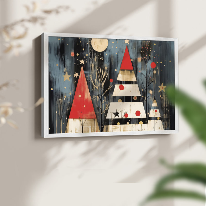 Chirstmas Art-DCCLXXI -Framed Print - Restickable, H 16 po x l 20 po, Blanc