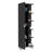 Corner Cabinet Womppi, Five Open Shelves, Single Door, Black Wengue Finish-2131957695