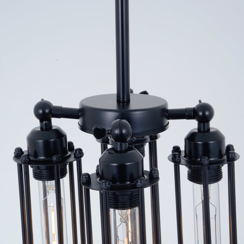 Lustre suspendu industriel 4 lumières