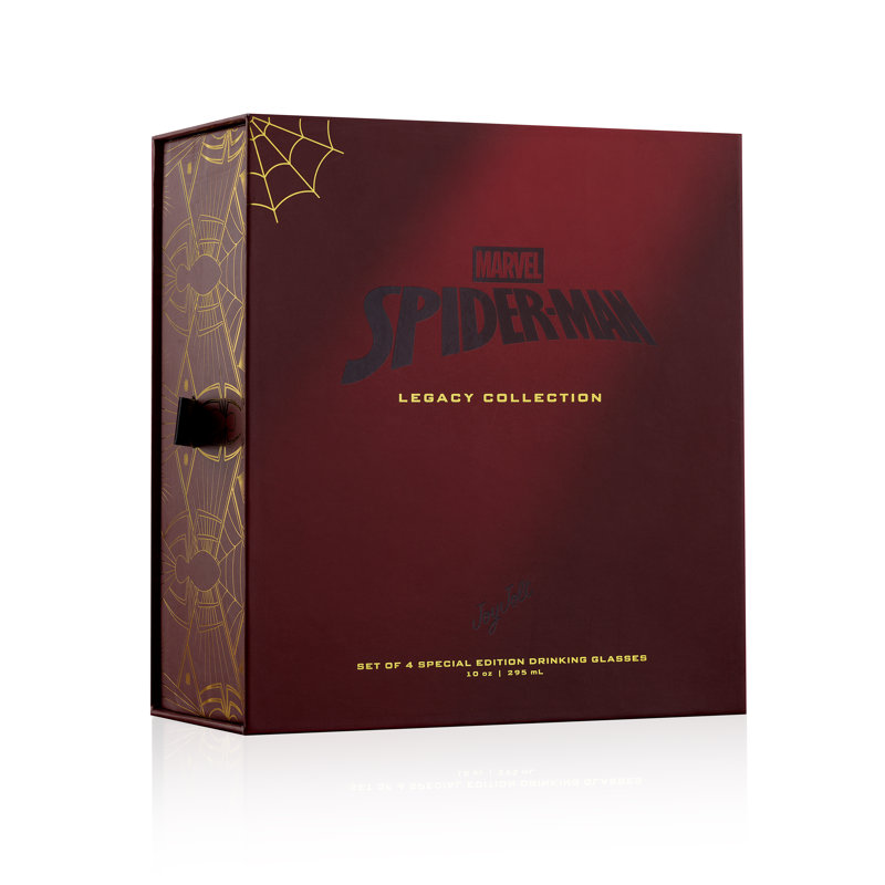 Verres courts Marvel Spider-Man Legacy - 10 oz - ensemble de 4