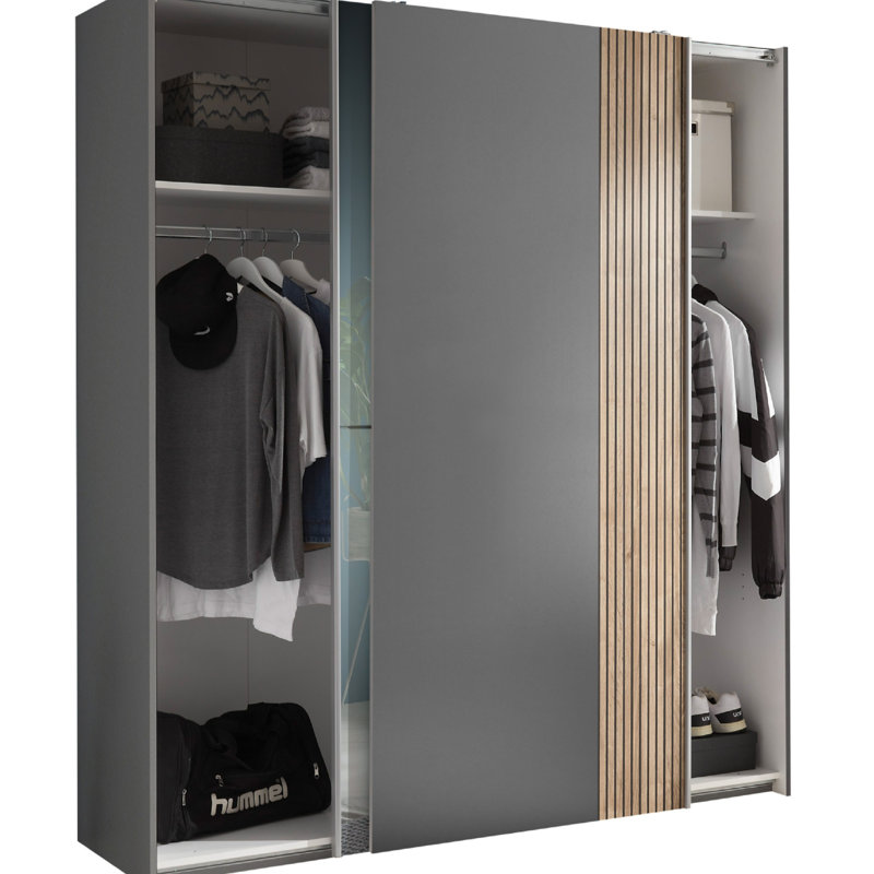 Cassadee 2 Door Glass Wardrobe