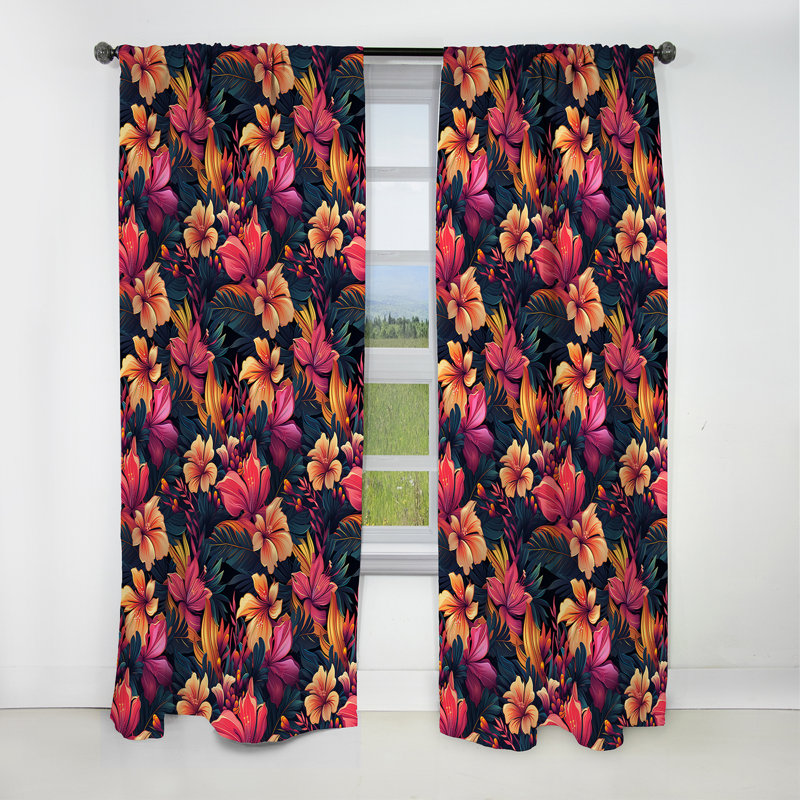 Tropic Sunset - Tropical, L 52 po x L 95 po