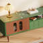 Meuble télé moderne en bois manufacturé vert-1542309248
