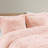 King/ King Shaggy Long Fur Comforter - , Blush Warm Mini