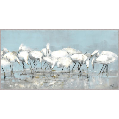 «Gather Together», reproduction sur toile à cadre flottant