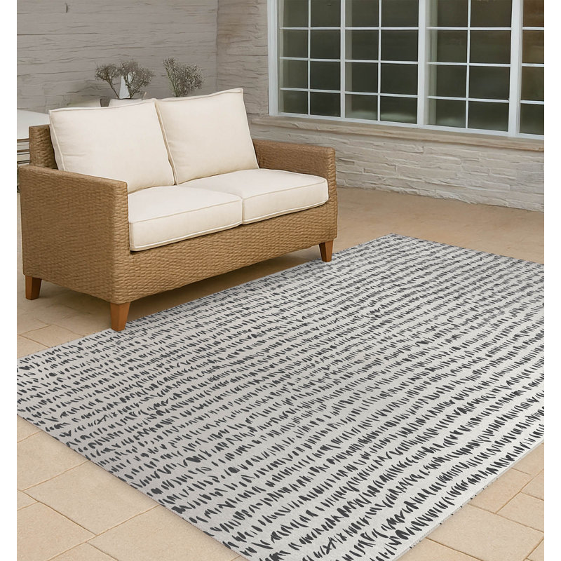 Tapis d'extérieur antidérapant Crop Row, Rectangle 5 pi x 7 pi