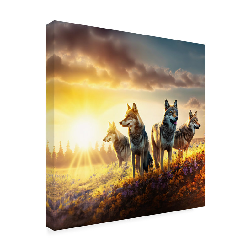 «Animals North American Wildlife 48», impression sur toile, H 14 po x l 14 po x P 2 po