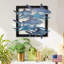 Décoration murale monogramme en bois 3 lettres great white requins-26072864