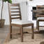 Chaise rembourrée en bois massif Kinston