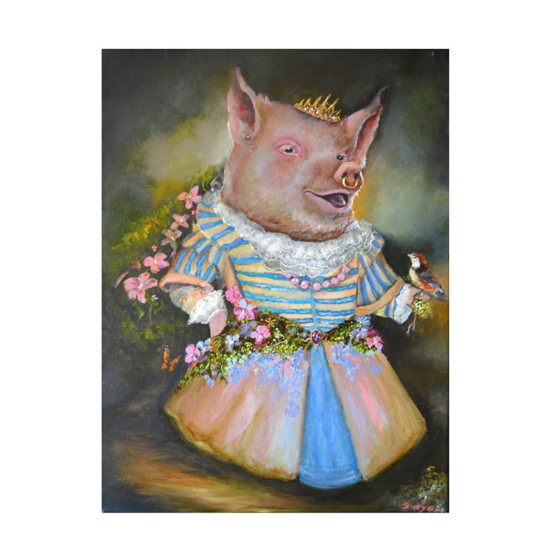 Art sur toile «bol», «Sue Clyne», H 14 po x l 19 po
