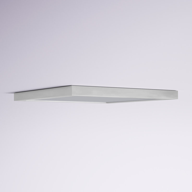 Verletta Glass LED Flush Mount, Satin Nickel
