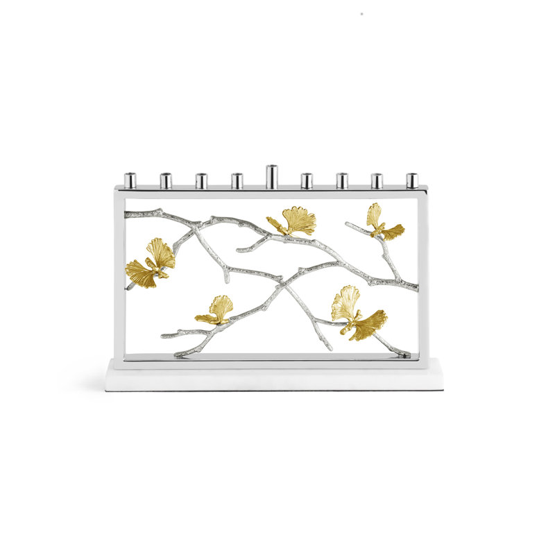 Butterfly Ginkgo Menorah