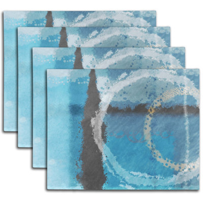 Polyester Abstract Rectangle Placemat