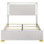 Marceline Wood Queen LED Panel Bed Black-984136674-984136675