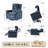 Duhaime Modern Dual Motor Power Air Bag Massage Lift Heated Recliner with Hugging Support-73773122