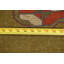 Tapis de zone en laine vert 3 pi 5 po x 4 pi 9 po one-of-kind-noué la main gabbeh