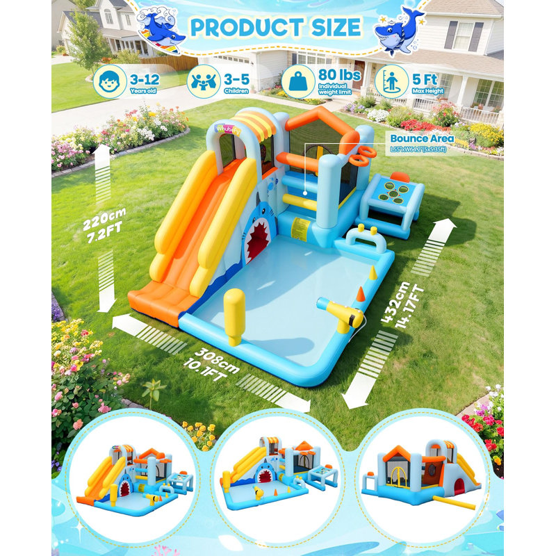 Inflatable Bounce House Water Slide