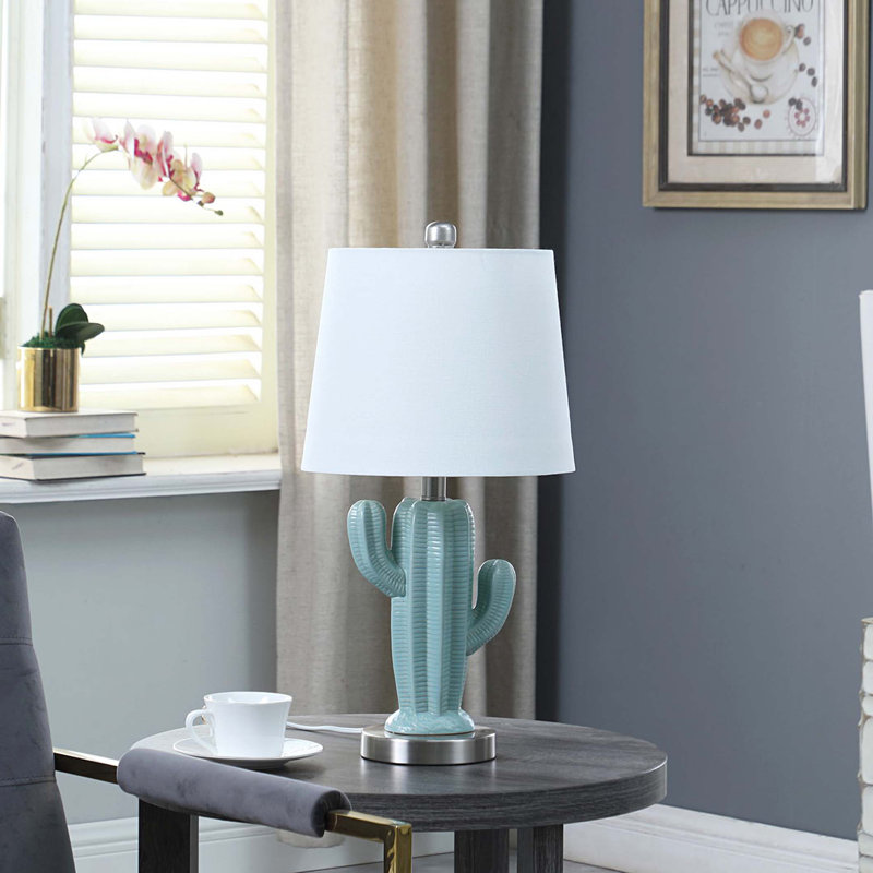 Lampe de table 22 po In Southwest Teal