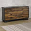 Commode Wave noyer et finition noire