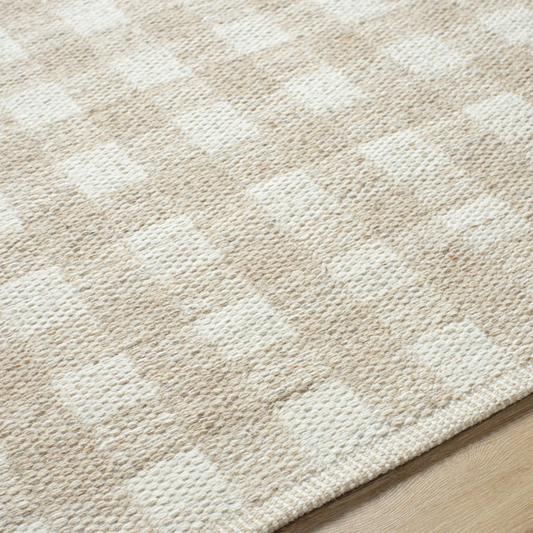 Bartow Checkered Wool Area Rug & Reviews