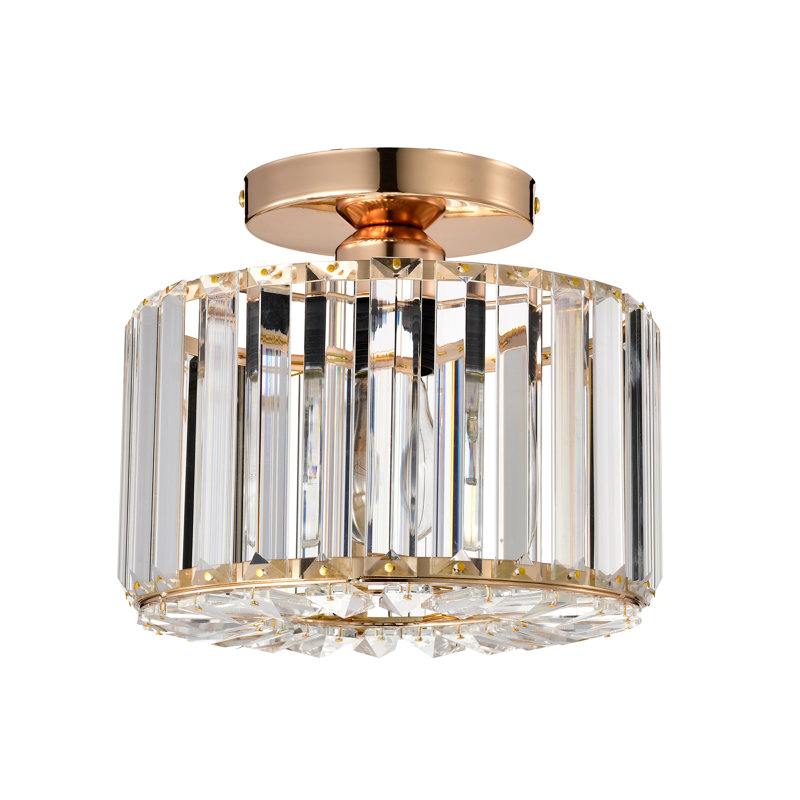 Lilyanka Crystal Semi Flush Mount, null