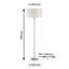 Veronica 160cm Chrome Traditional Floor Lamp