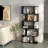 Five Layer Simple Household Black Bookshelf, Ample Storage And Versatile Design For Modern Home Organization-1549639920