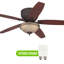 Ventilateur de plafond standard à 5 pales de 52 po avec chaînette et ensemble d'éclairage inclus Arrietty