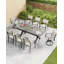 Ensemble de chaises de patio pivotantes, ensemble de 2 chaises de salle à manger d'extérieur en aluminium Never-Rust-236610536-236610538
