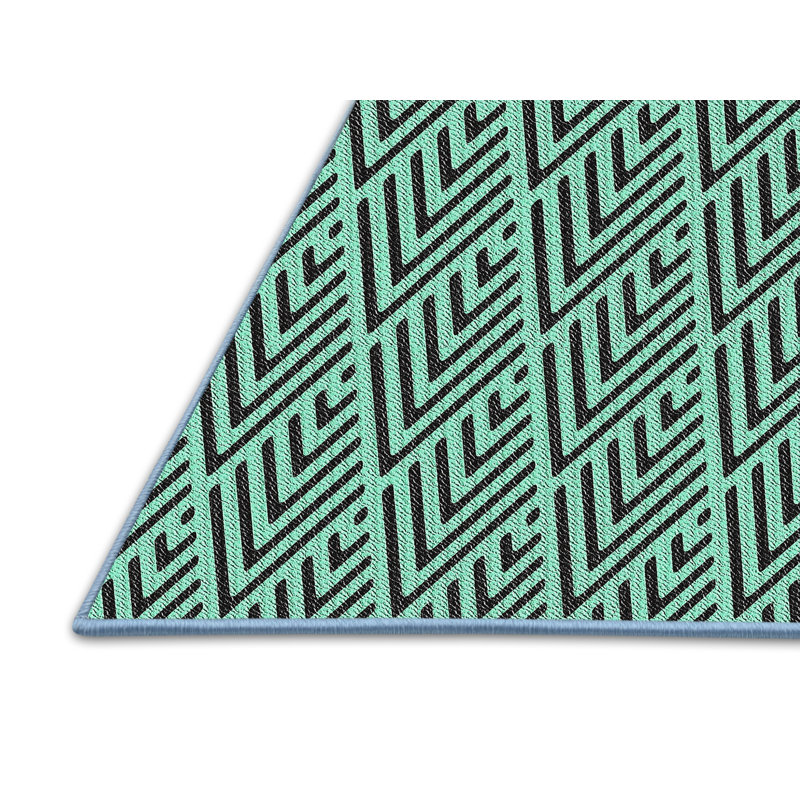 Tapis vert / noir Izquierdo, Rectangle 5 pi x 7 pi
