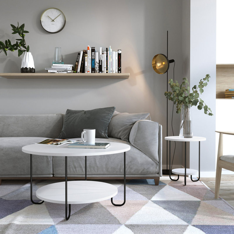Table basse Osborn Table, Blanc