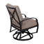 Chaises de salle à manger pivotantes d'extérieur modernes avec coussins moelleux, ensemble de 2 pour le confort et le style