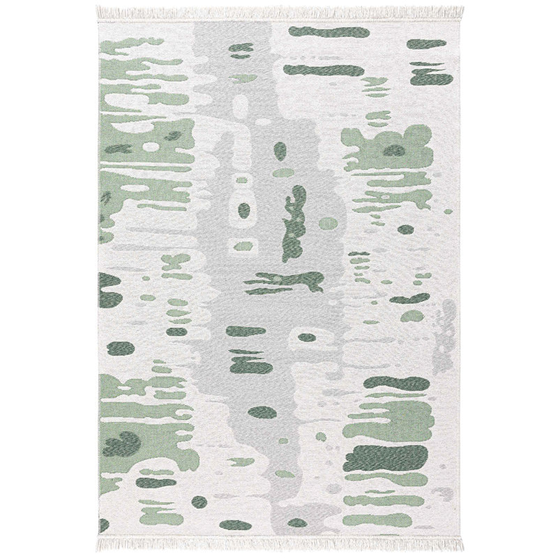 Kendarrius Cotton Abstract Indoor Rug, Rectangle 2'8" x 5'