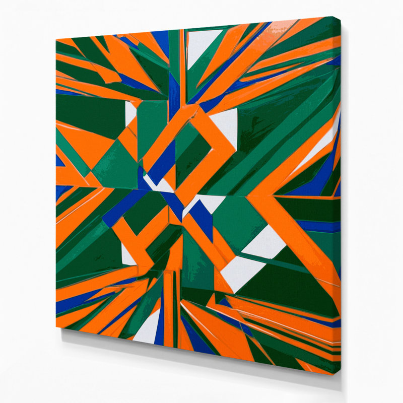 Art mural sur toile Hard Edge 54, H 32 po x l 32 po
