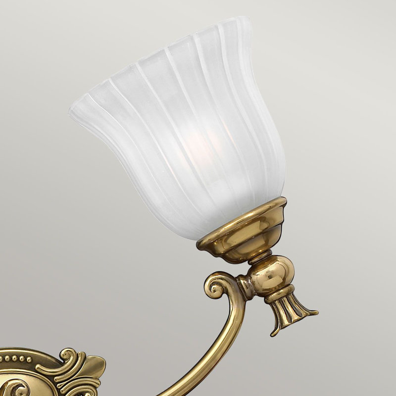 Regner 3-Light Dimmable Burnished Brass Vanity Light